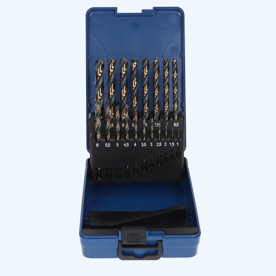 Basicline HSS metaalborenset 19-delig