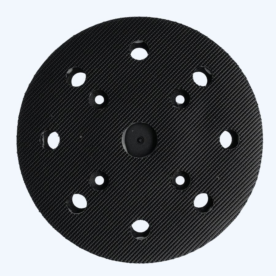 Klittenband schuurzool 125 mm 8 stofgaten