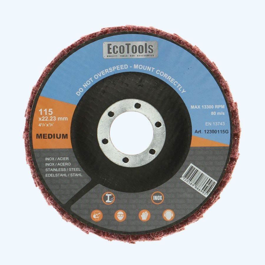 Polijst lamellenschijf EcoTools 115 mm Medium