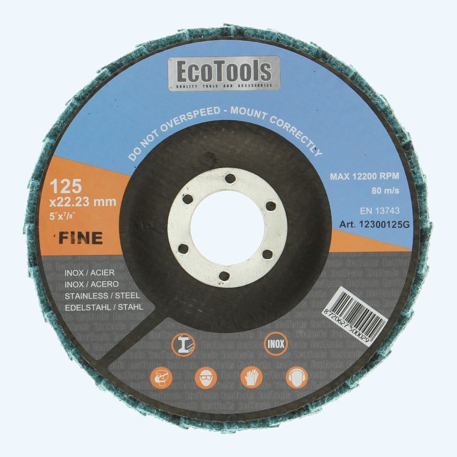 Polijst lamellenschijf EcoTools 125 mm Fijn