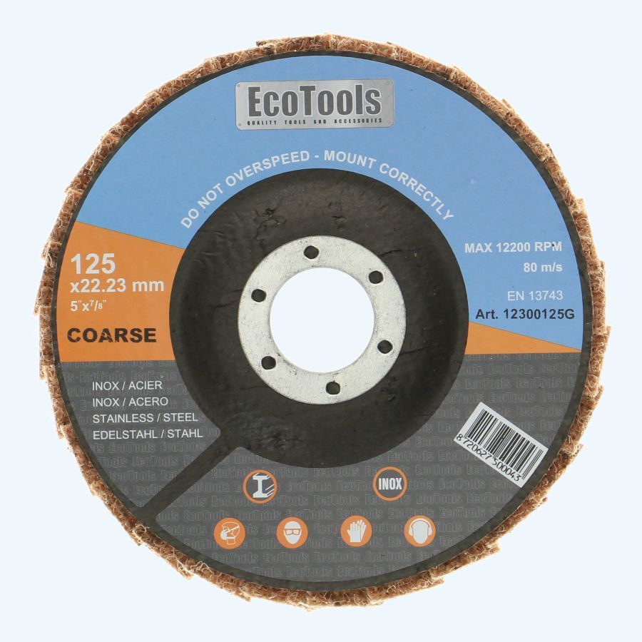 Polijst lamellenschijf EcoTools 125 mm Grof