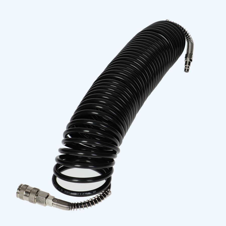 10 meter PE spiraalslang universele koppeling