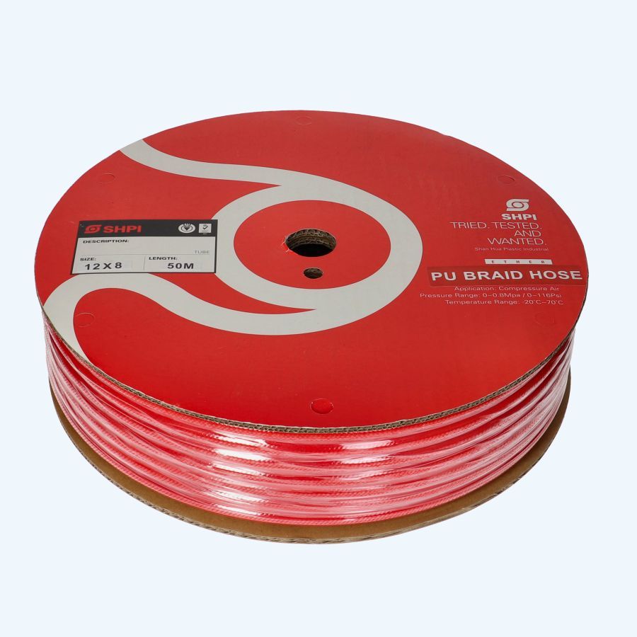 50 meter polyurethaan luchtslang 8 x 12 mm