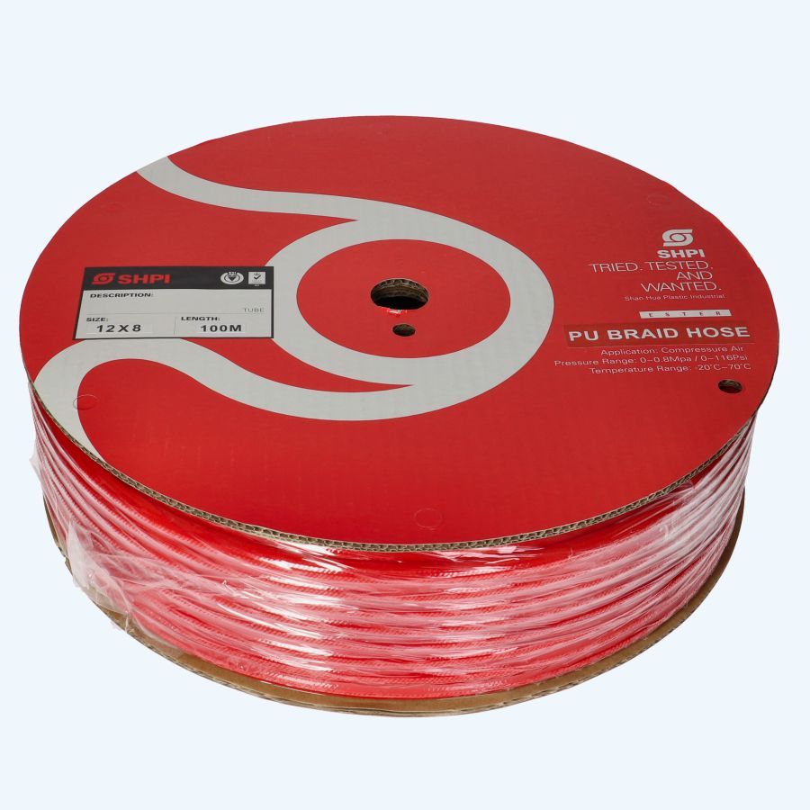 100 meter polyurethaan luchtslang 8 x 12 mm