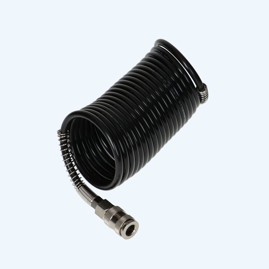 5 meter PE spiraalslang universele koppeling