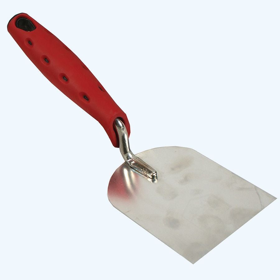 Melkmeisje stukadoorsbandtroffel RVS 80 mm