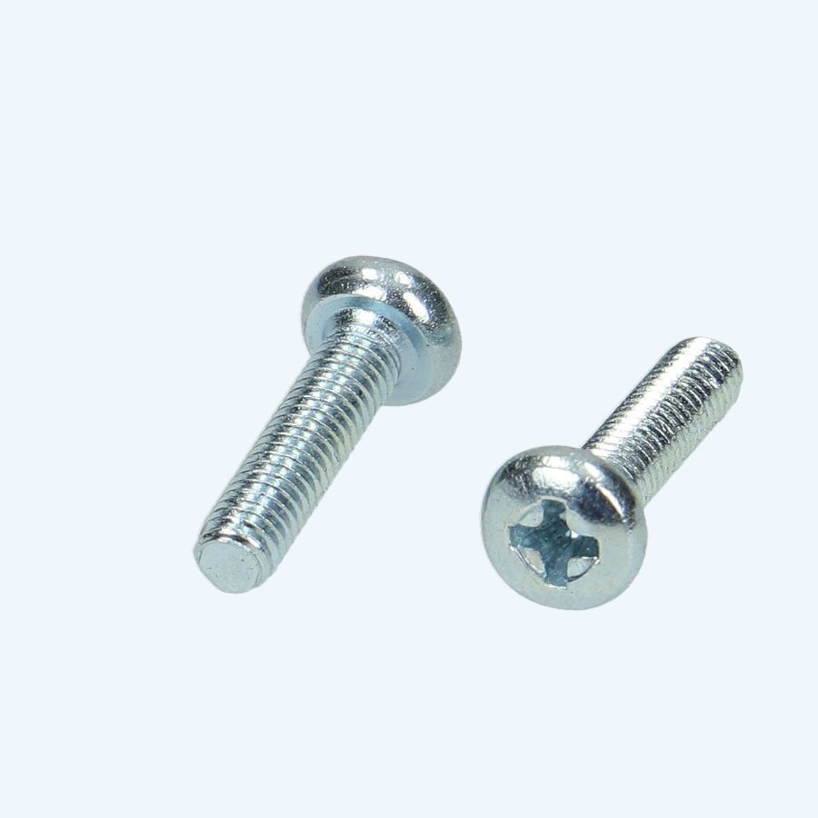 Metaalschroef bolkop M3 x 10 mm verzinkt