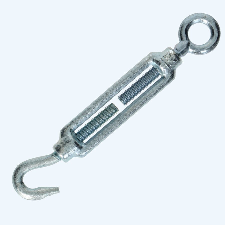 Spanschroef haak-oog 12 mm verzinkt