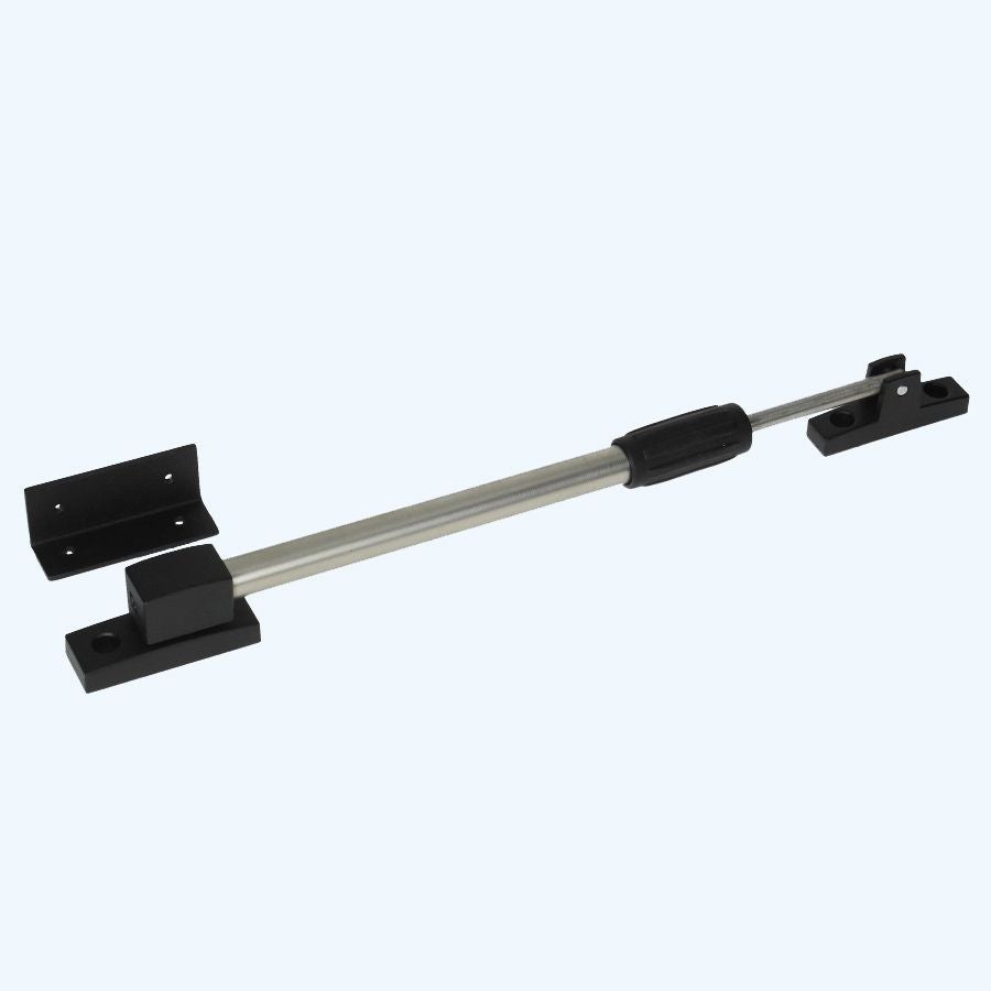 Telescopische raamuitzetter 130 mm RVS finish zwart