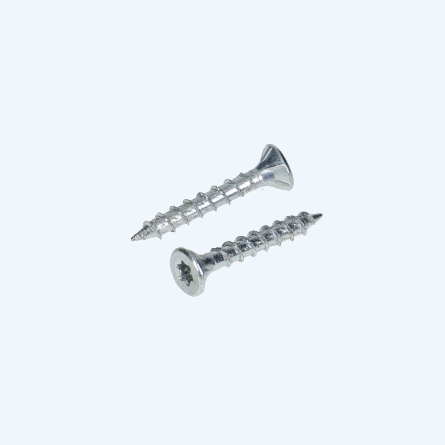 200 stuks verzinkte spaanplaatschroef 3,0 x 12 mm Torx (voldraad)