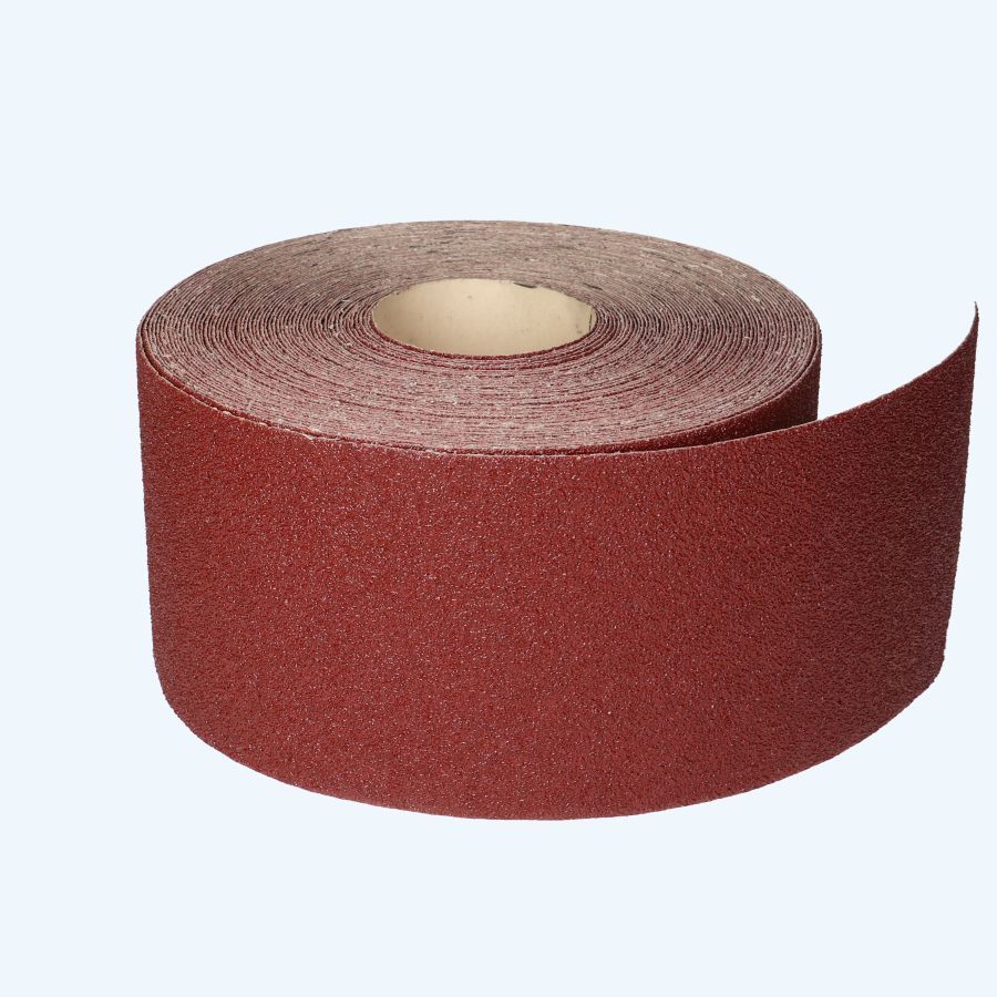 Papieren schuurrol 25 meter x 115 mm K120