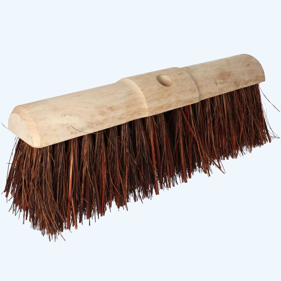 Stadsbezem 45 cm met natuurvezel lengte 130 mm (stokgat Ø28)