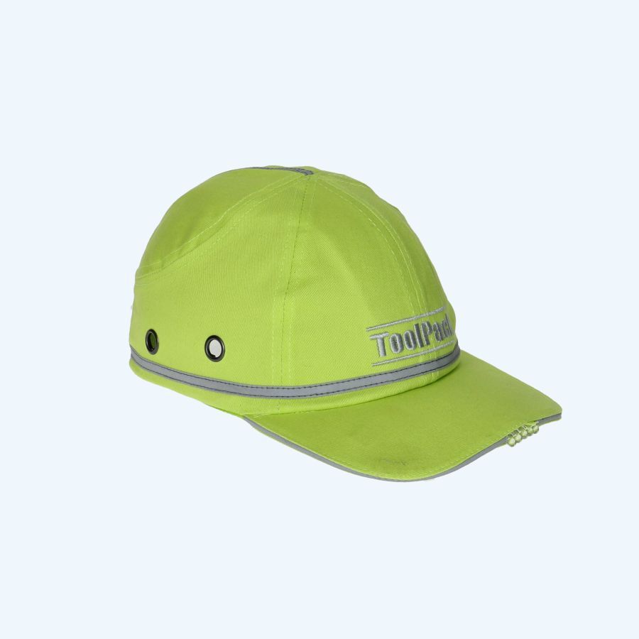 Hi-Viz veiligheidspet Strike met LED-verlichting (groen)