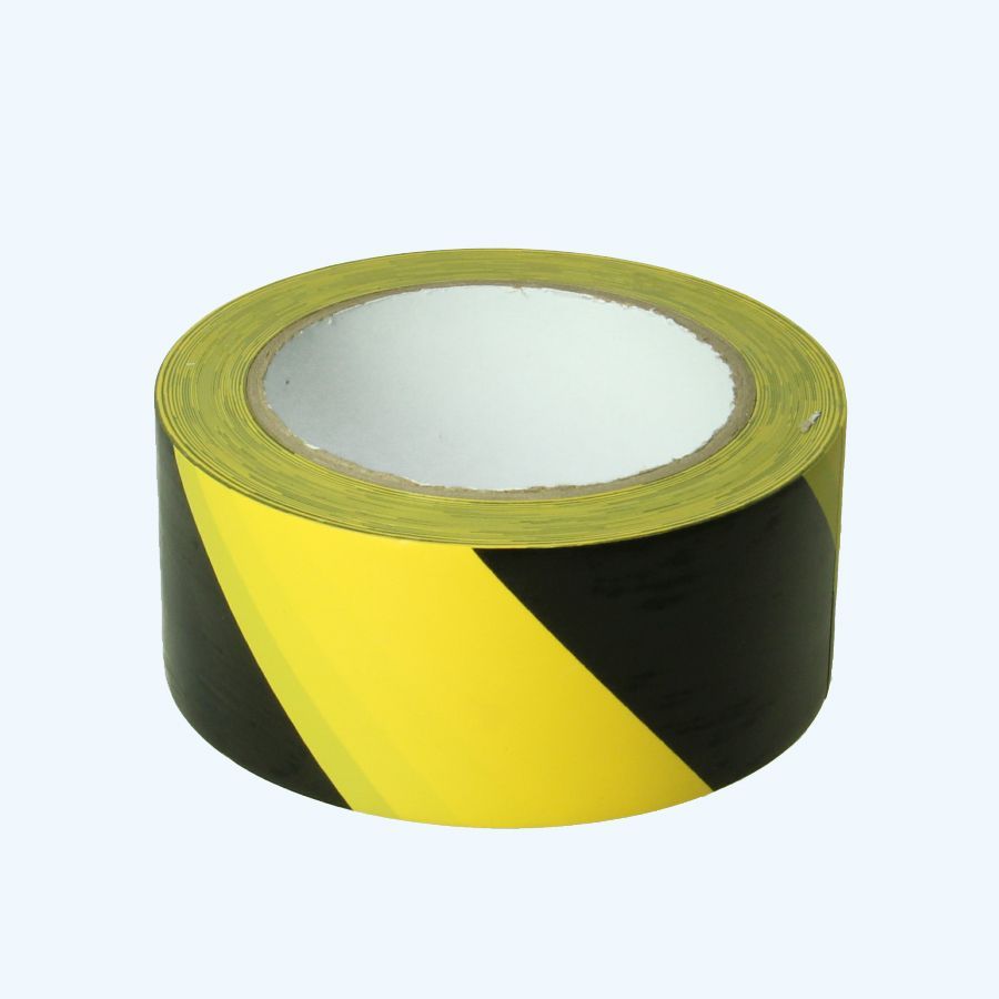 Vloermarkeringstape 50 mm x 33 meter (geel/zwart)