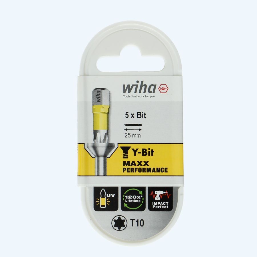 5 stuks Wiha Y-bit Torx 10