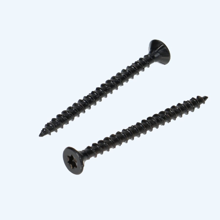 Zwarte spaanplaatschroef 4,0 x 40 mm Torx (voldraad)
