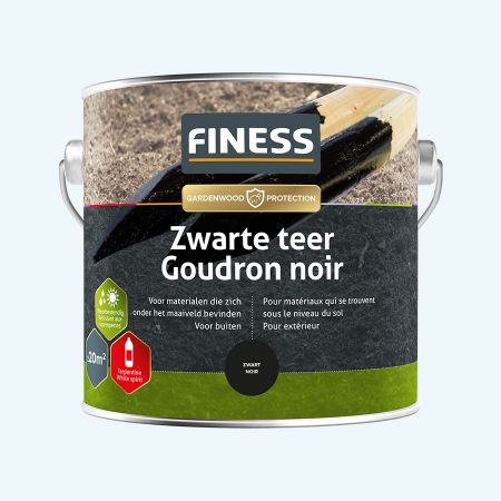 FINESS Zwarte teer 2,5 L Zwart
