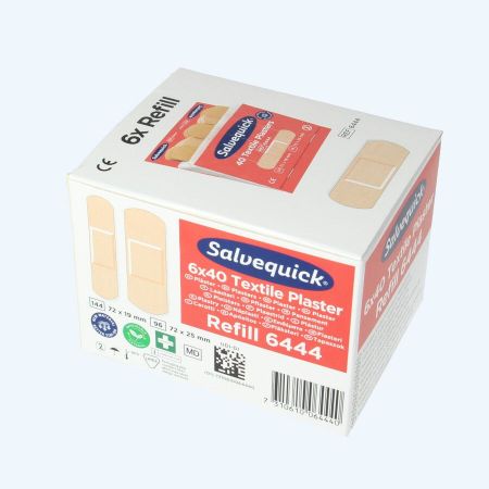 Salvequick navulling elastisch (doosje met 6 stuks)