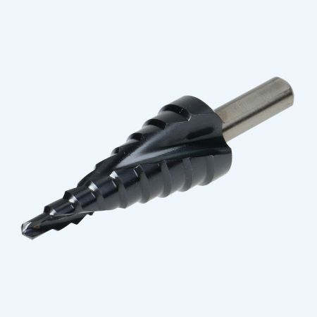 Stappenboor HSS 4-20 mm (spiraalvormige snijkanten) TiAlN