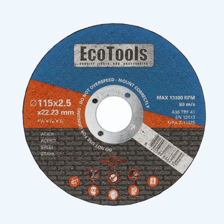 Doorslijpschijf METAAL 115 x 2,5 x 22,23 mm (EcoTools)