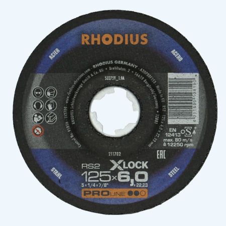 Rhodius Afbraamschijf Metaal 125 mm x 6,0 met X-lock