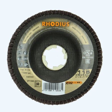 Rhodius Lamellenschijf 115 mm K60 met X-lock