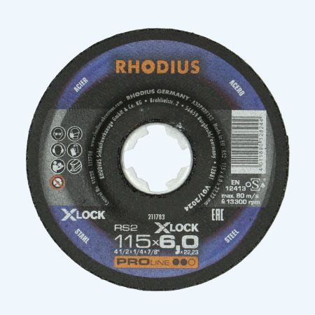 Rhodius Afbraamschijf Metaal 115 mm x 6,0 met X-lock