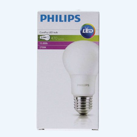 Philips LED lamp E27 5.5W