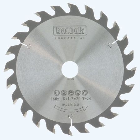 HM-zaagblad Industrial 160 x 20 mm T=24 (1,8/1,2 mm)