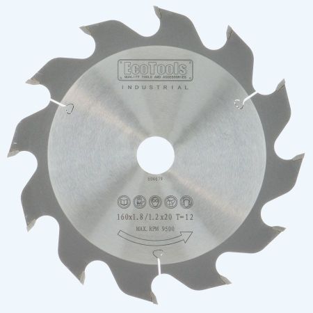 HM-zaagblad Industrial 160 x 20 mm T=12 (1,8/1,2 mm)