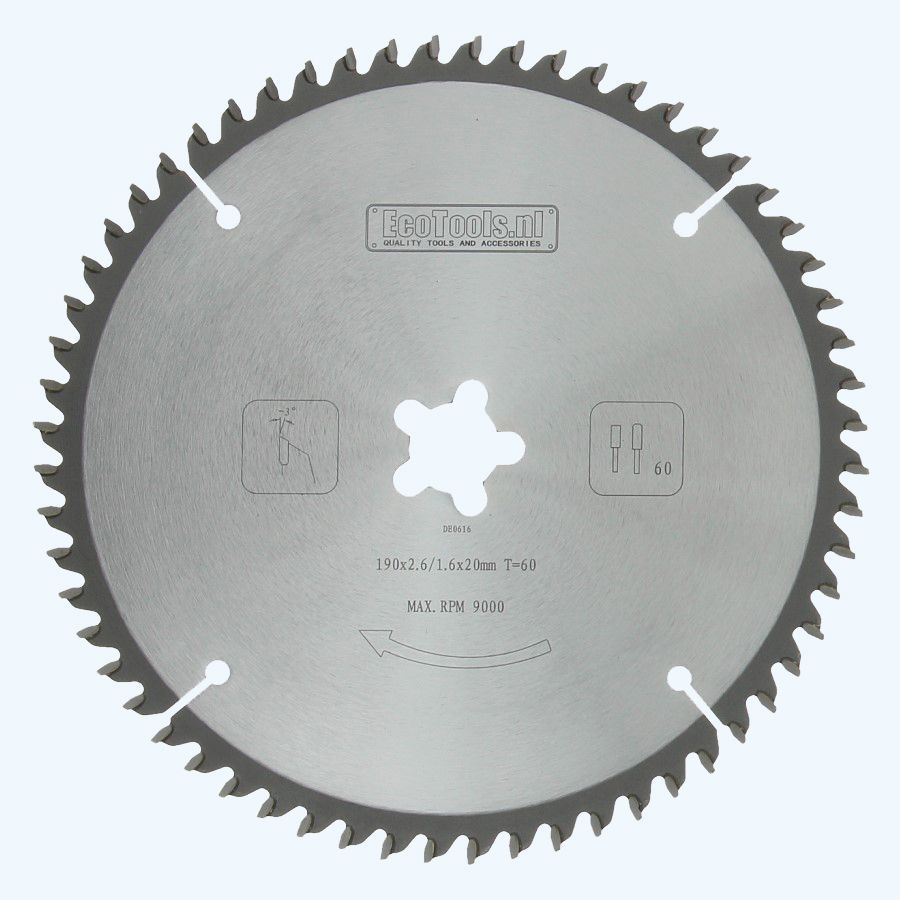 Makita Specialized zaagblad, 190 x 20 mm, 60Z, B-33283